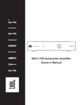 JBL SDA-1700 Subwoofer Amplifier Manual do proprietário