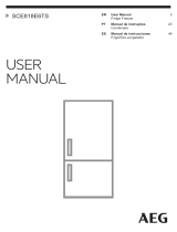 AEG SCE818E6TS Fridge Freezer Manual do usuário