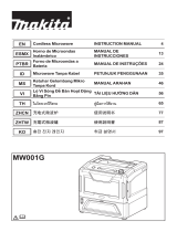 Makita MW001G Cordless Portable Microwave Manual do usuário