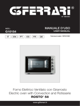 G3FERRARi G10154 ROSTO 58 Electric oven Manual do usuário