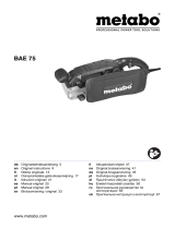 Metabo BAE 75 Belt Sander Manual do usuário