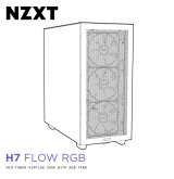 NZXT H7 Flow RGB Gaming PC Cases Manual do usuário