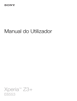 Sony Xperia Z3+ Manual do usuário