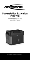 ANSMANN Erweiterungsmodul für Powerstation PS2200AC, 1408Wh Instruções de operação