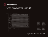 Avermedia LIVE GAMER HD 2 Game Capture Card Guia de usuario