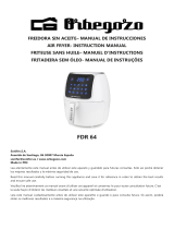 Orbegozo FDR 64 Oil Free Air Fryer Manual do usuário