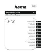 Hama 00040072 Universal Remote Control Manual do usuário