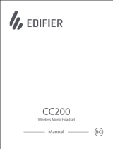 EDIFIER CC200 Wireless Mono Headset Manual do usuário