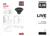 BLAM L20 DB LIVE Speakers Manual do usuário