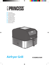 Princess 01.182092.01.001 Airfryer Grill Manual do usuário