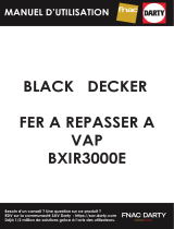 BLACK DECKER BXIR3000E Steam Iron 3000 Ceramic Black Manual do usuário