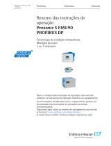 Endres+Hauser Prosonic S FMU90 PROFIBUS DP Short Instruction