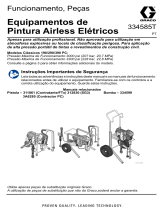 Graco 334585T, Equipamentos de Pintura Airless Elétricos 190/290/390 PC, Operação, Reparação Guia de usuario