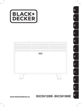 BLACK DECKER BXCSH1200E Convector Manual do usuário