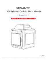Creality Sermoon D3 3D Printer Guia de usuario