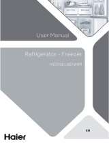 Haier HCR5919ENMM Refrigerator Freezer Manual do usuário