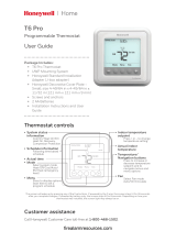Honeywell Home T6 Pro Programmable Thermostat Guia de usuario