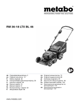 Metabo RM 36-18 LTX BL 46 Cordless Lawn Mower Instruções de operação