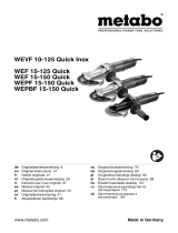 Metabo WEVF 10-125 Quick Inox Instruções de operação