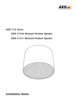 Axis Communications C1511 Network Pendant Speaker Instruções de operação
