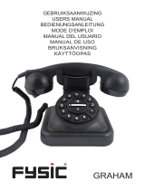 Fysic GRAHAM1 Prophon Graham Retro Telephone Landline Manual do usuário