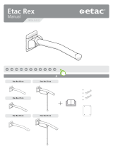 EtacRex wall mounted toilet arm support