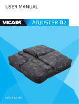 VICAIR ADJUSTER 02 Wheelchair Cushion Manual do usuário