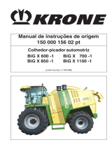 Krone BA BiG X 600-1/700-1/850-1/1100-1 Instruções de operação