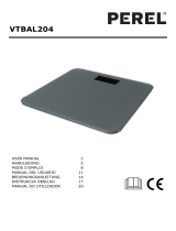 Perel VTBAL204 DIGITAL BATHROOM SCALE Manual do usuário