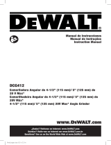 DeWalt DCG412M2 Manual do usuário