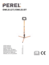 Perel EWL512T PORTABLE FOLDING LED WORK LIGHT Manual do usuário