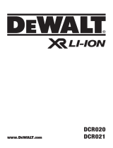 DeWalt DCR021 Manual do usuário