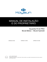 Kaysun Aquantia PRO Bibloc Wall-Mounted Manual do usuário