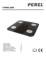 Perel VTBAL206 Smart Bathroom Scale Manual do usuário