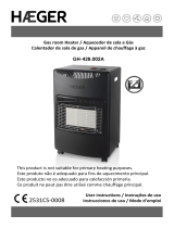 HAEGER Premium Warm gas stove Manual do usuário