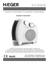 HAEGER Fan heater Versatile Manual do usuário