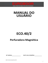 Euroboor ECO.40/2 Manual do proprietário