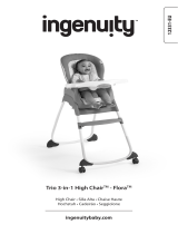ingenuity Trio 3-in-1 High Chair - Flora the Unicorn Manual do proprietário