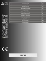 Master DHP 20 Condensation Dehumidifier Manual do usuário