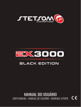 StetSom EX 3000 Black Edition Mono 1 Channel Digital Amplifier Manual do proprietário