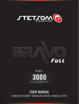StetSom BRAVO FULL 3K Digital Full-Range Amplifier Mono 1 Channel Manual do usuário