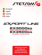 StetSom EX 3000 EQ Mono Digital Amplifier Full Range Manual do usuário