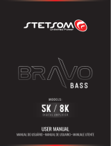 StetSom BRAVO BASS 8K Digital Subwoofer Amplifier Mono 1 Channel Manual do proprietário