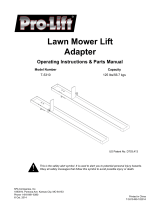 Pro-Lift T-5310 Lawn Mower Lift Adapter Manual do proprietário