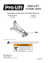 Pro-Lift F-2533 Manual do proprietário