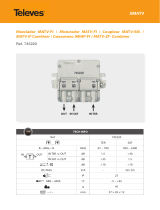 Edision 745220 TV-SAT Mixer/Diplexer LTE Easy-F Manual do usuário