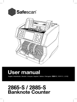 Safescan 2865-S / 2885-S Guia de instalação