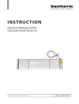 Dantherm CDP/CDP-T/CDF 40-50-70 Electrical Heating Coil Instruções de operação