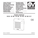 Vortice PUNTO M 100 12 V Manual do usuário