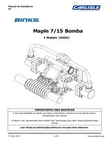 Carlisle BINKS - Maple Pump 7/15 Manual do usuário